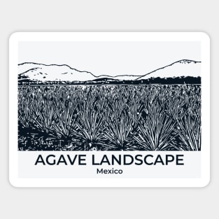 Agave Landscape - Mexico Magnet